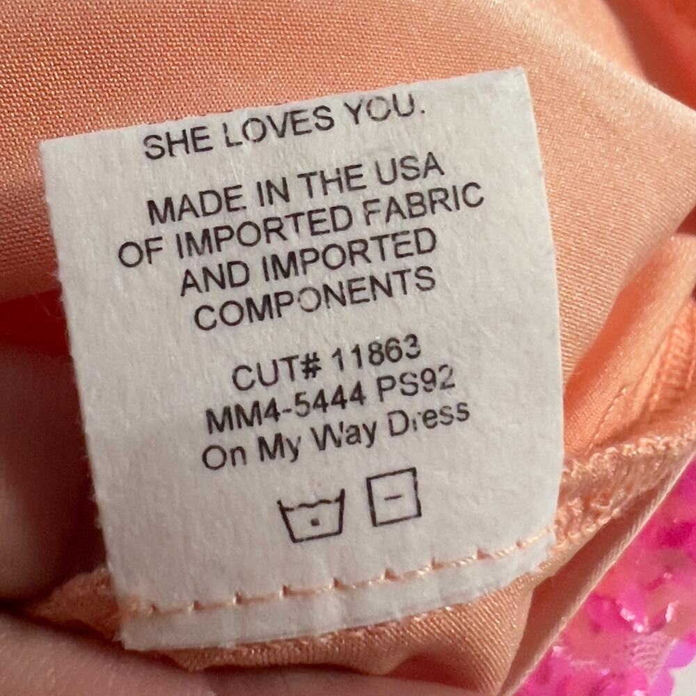 Show Me Your Mumu XS NEW On My Way Dress Strapless Pink Sequins Party - Picture 11 of 12